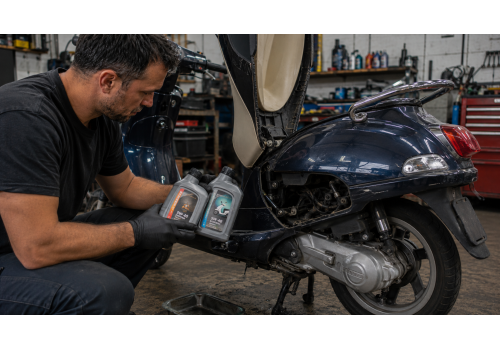 Λάδι για Piaggio/Vespa 4T σκούτερ – ιξώδες και προδιαγραφές