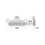 Τακάκια φρένων -TRW- MCB579, Alfer, Aprilia AF1/Tuareg, Cagiva Freccia/WMX, Gilera RC, Husaberg, Husqvarna CR/TE/WR, Kram IT ER, Laverda CR, Moto Morini 125-600 (1987-2000)
