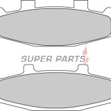 Τακάκια φρένων -FERODO- FDB481P, Kawasaki ER/GPX/GPZ/Tengai/KLE/Eliminator/Zephyr/ZRX/ZX/ZZR, Suzuki DR/GS/Bandit/GSX/VX 400-1200 1988-2008