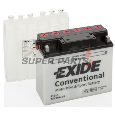 Μπαταρία -EXIDE- 12Y16A-3A 51913, 20Ah 12V