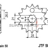 Μπροστινό γρανάζι -JT- JTF509,15, 15 δόντια, Kawasaki Z 400 1974-1980, Z 440 1980-1983