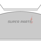 Τακάκια φρένων -FERODO- FDB485P, Harley-Davidson FLHR/FLHS/FLHT/FLHTC/FLST/FLT/FLTC/FLTR/FXDL 1340 + Honda CB125T/CB125T2 Twin (1978-1998)