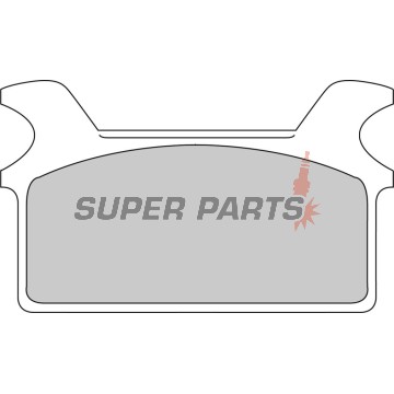 Τακάκια φρένων -FERODO- FDB485P, Harley-Davidson FLHR/FLHS/FLHT/FLHTC/FLST/FLT/FLTC/FLTR/FXDL 1340 + Honda CB125T/CB125T2 Twin (1978-1998)