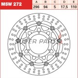 Δίσκος φρένου -TRW- MSW272, 300mm, Honda CBF 600/1000 N-S-FA ABS (2004-2016), CBR 250R/300R ABS (2011-2017), DN-01 700A (2008-2010)