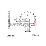 Μπροστινό γρανάζι -JT- JTF416,15, 15 δόντια, Suzuki RM 80 1997-2001, RM 85 2002-2018, Yamaha DT 175 1978-1981, RD 125 1976-1977, RS 125 1976, YZ 80 1984, 1993-2001