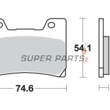 Τακάκια φρένων -TRW- MCB622SV, Yamaha FZR Genesis 600/1000, TDM 850, VMX-12 VMAX 1200 _1989-2002)