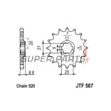 Μπροστινό γρανάζι -JT- JTF507,15, 15 δόντια, Cagiva WMX 250 1989-1992, Husqvarna CR 250 1990-1997, CR 360 1992-1994, WR 250 1990-1998, WR 360 1992-2002, Kawasaki KDX 250 1982-1985, KX 250 1979-1986, KX 420 1980, KX 500 1983-1986