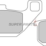 Τακάκια φρένων -FERODO- FDB339ST, Kawasaki EL/ZL Eliminator, EN/VN Vulcan, GPZ Ninja/Uni Trak, GTR, Z/ZX Turbo 250-1500 1983-2000