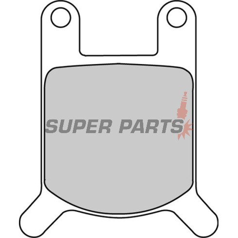 Τακάκια φρένων -FERODO- FDB213P, Beta MS50 Squirrel50 Fantic Strada Super Six 50 Garelli Ciclone 50N Hercules Lotus80SA Horex Rebell80 N/Sport/T Malaguti Chopper Fifty Grizzly LX RCW VA WC Puch Cobra GS GTL Imola Lido Maxi Mini Maxi Monza P1 Pionier Range