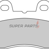 Τακάκια φρένων -FERODO- FDB665P, Honda CB 900/1100, CBR 600F (1987-1990), CX 500/650, VF 500-1000 Interceptor & Magna, VT 500-1100 Shadow, XL 600 Transalp (1980-2000)