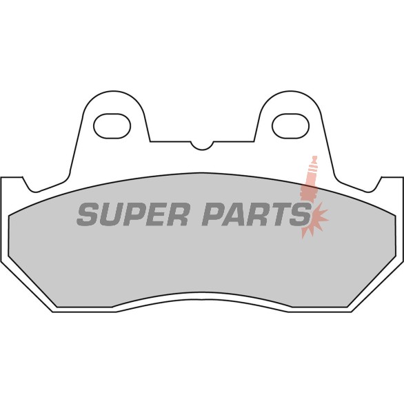 Τακάκια φρένων -FERODO- FDB665P, Honda CB 900/1100, CBR 600F (1987-1990), CX 500/650, VF 500-1000 Interceptor & Magna, VT 500-1100 Shadow, XL 600 Transalp (1980-2000)
