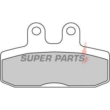 Τακάκια φρένων -FERODO- FDB2060P, Aprilia Scarabeo 500 2003-2004, Honda Rebel 125/Bali 50/100 1995-2000