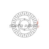 Δίσκος φρένου -TRW- MST364, 250mm, Suzuki GS500E/GS500F + GSF400 Bandit + GSX600F (1989-2011) + Yamaha TDR125 (1989-2002)