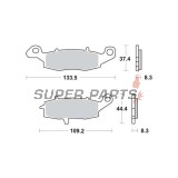 Τακάκια φρένων -TRW- MCB681, Kawasaki ER-6F/ER-6N, Versys 650, VN/Vulcan, W650/W800, Z750/ZR-7; Suzuki V-Strom, SV650, GS500, Bandit, Intruder/VanVan (1995-2020)
