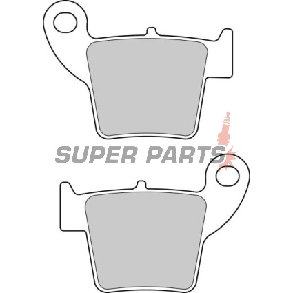 Τακάκια φρένων -FERODO- FDB2139SG, Fantic Caballero 250 2019, Honda CR/CRF 125/250/450 2002-2019