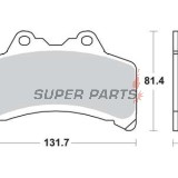 Τακάκια φρένων -TRW- MCB655, Yamaha GTS1000/GTS1000A ABS (1993-2000)