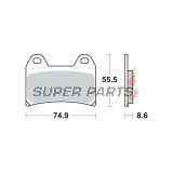 Τακάκια φρένων -TRW- MCB683, Aprilia Pegaso/RS/RSV, Benelli TnT/Tornado, BMW F/G/R nineT, Cagiva Raptor, Ducati Monster/Multistrada/SS, KTM Duke/LC4/SM, Moto Guzzi, Yamaha XT 660X