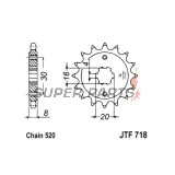Μπροστινό γρανάζι -JT- JTF718,13, 13 δόντια, Cagiva WMX 125 1989-1992, WMX 250 1987-1988, Husqvarna CR 125 1990-1994, WR 125 1990-1994, WR 250 1990-1991