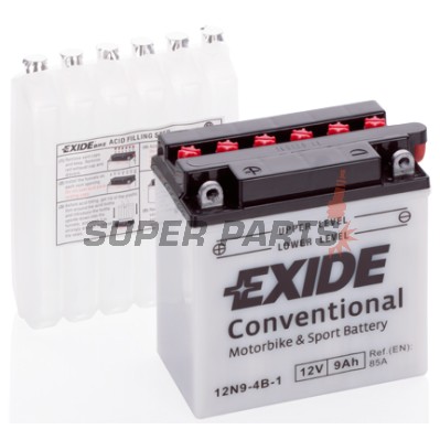 Μπαταρία -EXIDE- 12N9-4B-1, 9Ah 12V