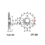 Μπροστινό γρανάζι -JT- JTF329,14, 14 δόντια, Honda MTX 125 1987-1989