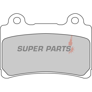 Τακάκια φρένων -FERODO- FDB662P, Yamaha FJ 1200/1200A ABS (1988-1994)/FZR 750RT Genesis (1987-1988)/TDM 850 (1996-2001)/XJ 900S Diversion (1995-2003)/XJR 1200 (1995-1998)/XVZ 1300 Royal Star/Venture/Tour Classic (1997-2001)