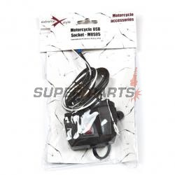 Αντάπτορας USB με αναπτήρα -4 RIDE- 12V, 2xUSB (2.1A) - universal