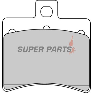 Τακάκια φρένων -FERODO- FDB2090P, Aprilia Atlantic 125-500, Leonardo 250-300, RS 125, SR 50, Scarabeo 50-500, Sportcity 125-300, Benelli Velvet 125-250, Beta Eikon 50-150, Malaguti F18 125, Madison 125-500, Password 250, Phantom Max 125-200, Spider Max 50
