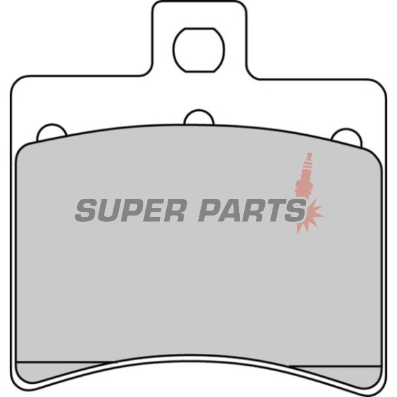 Τακάκια φρένων -FERODO- FDB2090P, Aprilia Atlantic 125-500, Leonardo 250-300, RS 125, SR 50, Scarabeo 50-500, Sportcity 125-300, Benelli Velvet 125-250, Beta Eikon 50-150, Malaguti F18 125, Madison 125-500, Password 250, Phantom Max 125-200, Spider Max 50