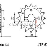Μπροστινό γρανάζι -JT- JTF574,16, 16 δόντια, Yamaha XV 1000 1981-1984, XV 920 1981-1982