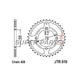 Πίσω γρανάζι -JT- JTR810,46, 46 δόντια, ατσάλινο, HMZ Cruise 125 1996, Hyosung Cruise 125 1997-2001, GS 125 1998-2000, GV 125 2009-2010, RT 125 2004-2006, 2008-2011, RX 125 2007-2011, XRX 125 1999-2008, Jincheng 125 125 2007-2008
