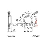 Μπροστινό γρανάζι -JT- JTF402,15, 15 δόντια, Aprilia AF1 125 1988-1992, ETX 125 1986-1987, ETX 350 1985-1987, Pegaso 650 1998-2004, Tuareg 125 1986-1987, Tuareg 250 1985-1989, Tuareg 350 1987, BMW F 650 1993-2007