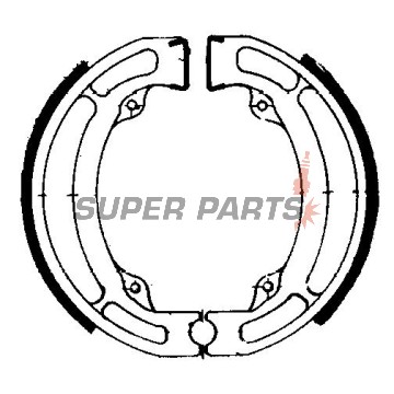 Σιαγόνες φρένων -FERODO- FSB723, 110x25mm, Suzuki RM 80X 1980-1981, TS 50XK 1991-1997