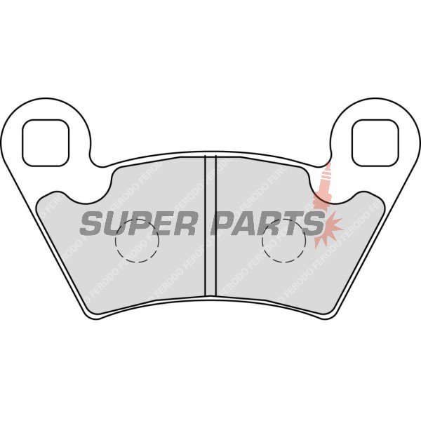 Τακάκια φρένων -FERODO- FDB2236SG, Alfer 250, Aprilia MX/Mana/Pegaso/RST, ATK Cross/Enduro, BMW G450X/HP2, Ducati Monster, Gas Gas EC, Husqvarna SM/TE/WR, KTM Adventure/EXC/SX, Moto Guzzi Stelvio, Yamaha TT/Majesty
