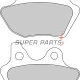 Τακάκια φρένων -FERODO- FDB2097P, Harley Davidson XL 1200C Sportster Custom/XLH 883 Sportster Hugger 2000-2003