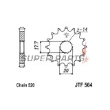 Μπροστινό γρανάζι -JT- JTF564,15, 15 δόντια, Gas Gas EC 125 2003-2015, Yamaha DT 200 1989-1995, WR 125 1998, WR 200 1991-1993, XVS 125 2000-2004, YZ 125 1987-2004