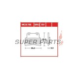 Τακάκια φρένων -TRW- MCB785SV, Aprilia Mana, RS, Shiver, Dorsoduro; Yamaha MT, YZF-R125 - 125, 750, 850, 900, 1200cc, 2007-2017