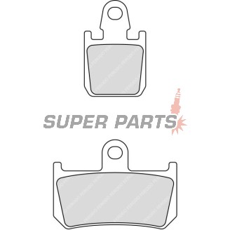 Τακάκια φρένων -FERODO- FDB2217ST, Yamaha FZ1 1000N/MT-01 1700/VMX V-Max 1700/YZF-R1 1000 (2004-2016)