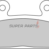 Τακάκια φρένων -FERODO- FDB452P, Honda CBR1000F (1987-1988), NX650 Dominator (1993-1994), RS125R (1988), VFR700F/Interceptor (1986-1987), VTZ250 (1988), XL400V Transalp (1992)