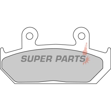 Τακάκια φρένων -FERODO- FDB452P, Honda CBR1000F (1987-1988), NX650 Dominator (1993-1994), RS125R (1988), VFR700F/Interceptor (1986-1987), VTZ250 (1988), XL400V Transalp (1992)