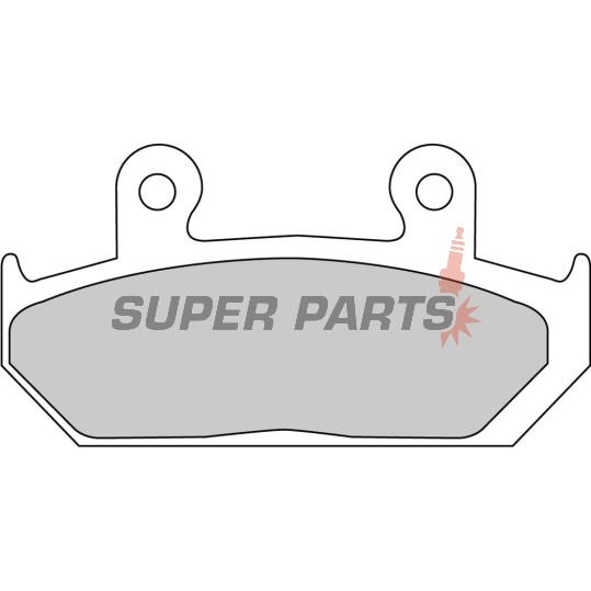Τακάκια φρένων -FERODO- FDB452P, Honda CBR1000F (1987-1988), NX650 Dominator (1993-1994), RS125R (1988), VFR700F/Interceptor (1986-1987), VTZ250 (1988), XL400V Transalp (1992)