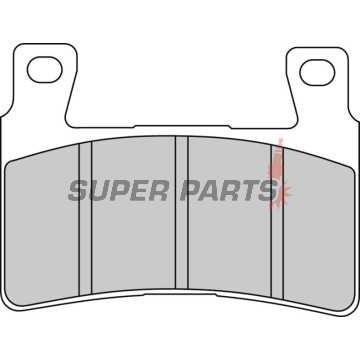Τακάκια φρένων -FERODO- FDB2114P, CBR600F/600RR/Fireblade, VTR1000SP1/SP2 (1998-2012)