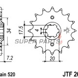 Μπροστινό γρανάζι -JT- JTF266,13, 13 δόντια, Honda CBX 250 1984-1986, CR 125 1979-1985, 1987