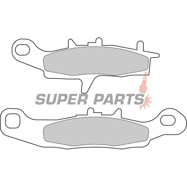 Τακάκια φρένων -FERODO- FDB2080SG, Kawasaki KFX 700 V-Force; KL/KLX/KLR 250; KX 80/85/100; Suzuki RM 85/85L/100