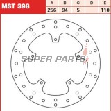 Δίσκος φρένου -TRW- MST398, 256mm, Honda VFR750F/VFR800F V-Tech + Piaggio Beverly 125-500/Carnaby 125-300/X8 150-400/X9 500 (1990-2013)
