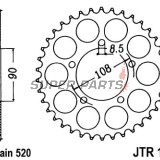 Πίσω γρανάζι -JT- JTR18,43, 43 δόντια, ατσάλινο, MZ/MUZ Skorpion 660 1995-2001, Tour 660 1997-1998