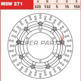 Δίσκος φρένου -TRW- MSW271, 320mm, Yamaha XT660X Supermoto (2004-2016)