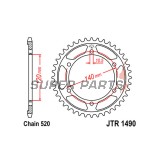 Πίσω γρανάζι -JT- JTR1490,43, 43 δόντια, ατσάλινο, Kawasaki EN 500 1990-2009, W 800 2011-2016, ZX-4 400 1988, ZX-6R 600 1996-1997, ZXR 400 1988-1989
