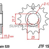 Μπροστινό γρανάζι -JT- JTF1581,14, 14 δόντια