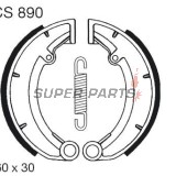 Σιαγόνες φρένων -TRW- MCS890, 160x30mm, MZ/MUZ ETZ 250/251/301 Fun, Saxon 125/150/500 Country, Silver/Red Star 500, TS 125 (1973-2000)
