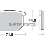 Τακάκια φρένων -TRW- MCB501, Suzuki GR 650X (1985-1989), GS 550/650 Katana/450E (1980-1988), GSX 400S Sport/750S Katana/1100E-EX (1980-1987)